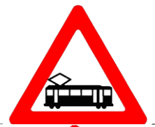 תמרור 128 — רכבת מקומית חוצה