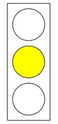 תמרור 706 — אור צהוב מהבהב